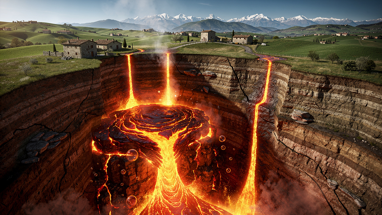 Sob cidades italianas, cientistas descobrem um oceano de magma escondido