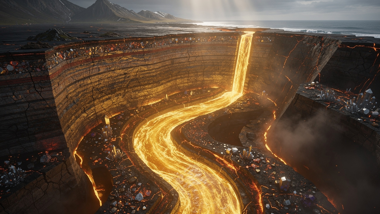 Ouro invisível: a jornada de um metal do núcleo até a superfície terrestre